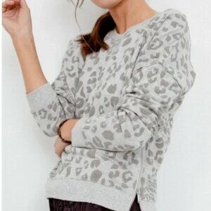 Rails Marlo - Flock Leopard Animal Print Sweatshirt
